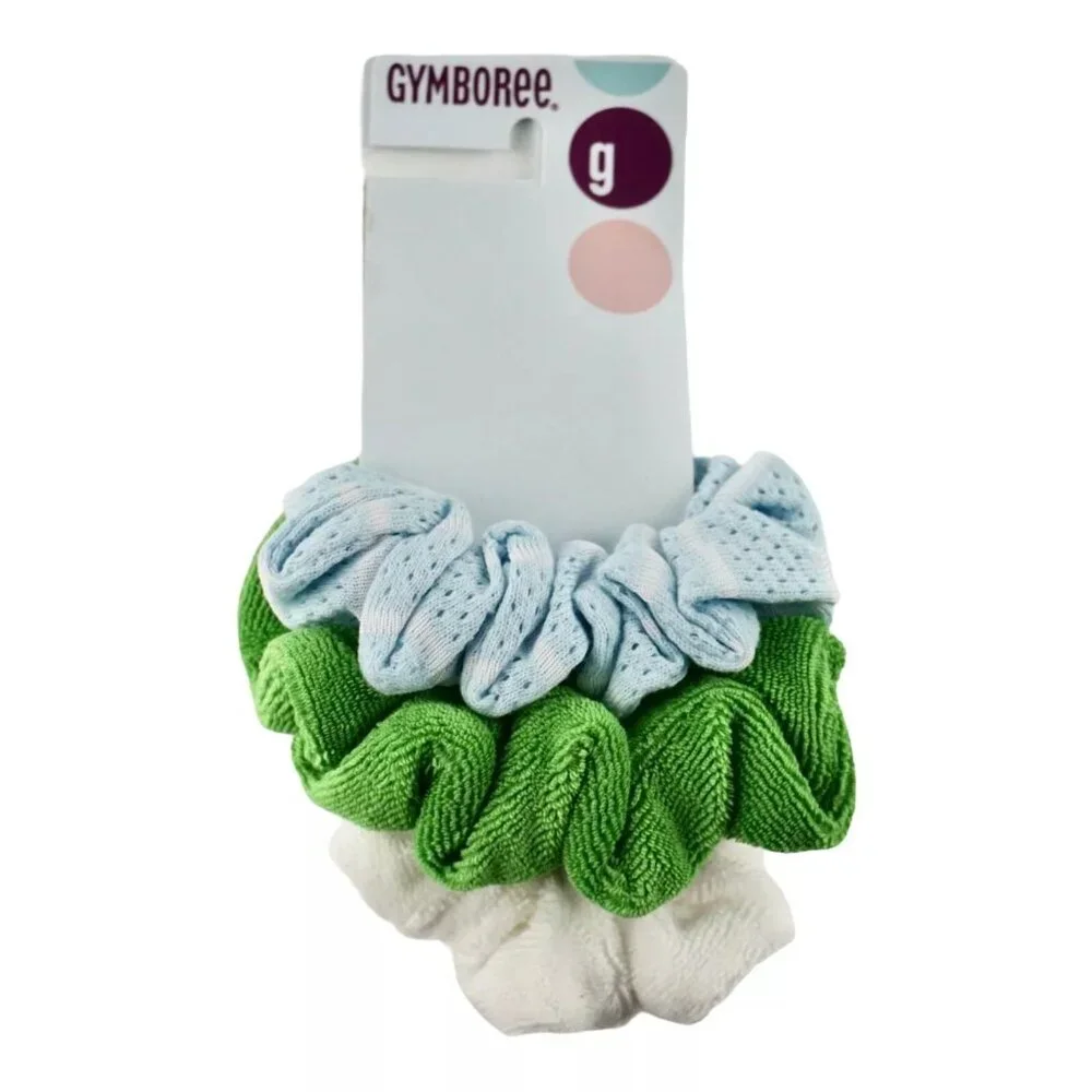 Gymboree Dandelion Wishes set of 3 Ponytail Hair Scrunchies Ponytail Holder NEW